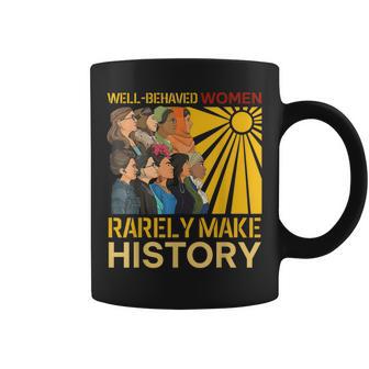 Retro Well Behaved Seldom Make Black History Girl Coffee Mug - Monsterry AU