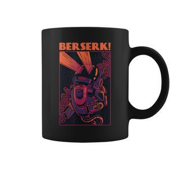 Retro Berserk Grafik Tassen in Schwarz, Vintage Anime Design Tee - Seseable