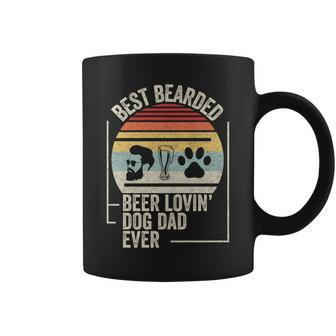 Retro Best Bearded Beer Lovin Dog Dad Ever Pet Lover Owner Coffee Mug - Monsterry AU