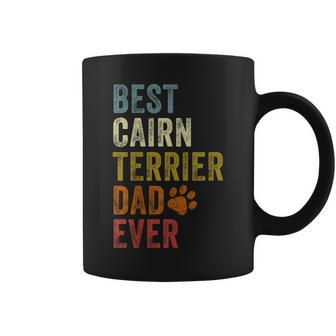 Retro Best Cairn Terrier Dad Ever Dog Papa Father's Day Coffee Mug - Monsterry CA