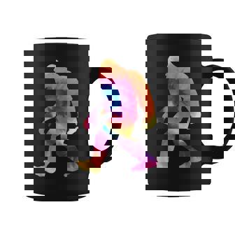 Retro Bigfoot Tie Dye Hippie Novedad Colorida Hombres Y Es Taza de café - Regaloses