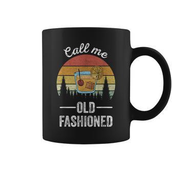 Retro Call Me Old Fashioned Whiskey Wisconsin Vintage Coffee Mug - Monsterry