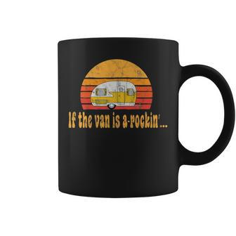 Retro Camper Sunset If The Van Is Rockin' Graphic Coffee Mug - Monsterry CA