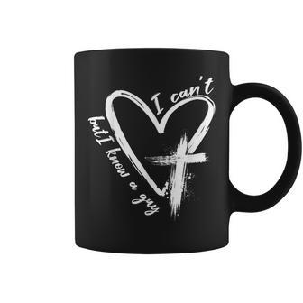 Retro I Can't But I Know A Guy Christian Faith Believer Coffee Mug - Monsterry UK