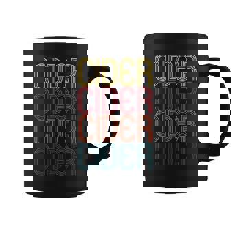 Retro Cider Wine For Cider Lover Vintage Cider Coffee Mug - Thegiftio UK