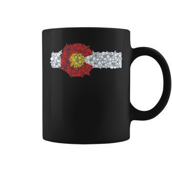 Retro Colorado Flag Columbine Flower Artistic Nature Coffee Mug | Mazezy AU