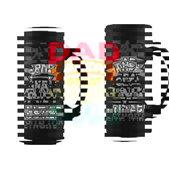 Retro Dad Grandpa Great Grandpa I Just Keep Getting Better Coffee Mug - Seseable