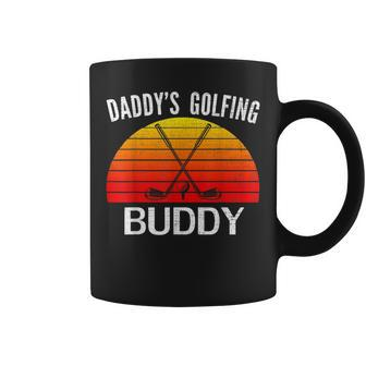 Retro Daddy's Golfing Buddy GolferGolf Dad Coffee Mug | Crazezy AU