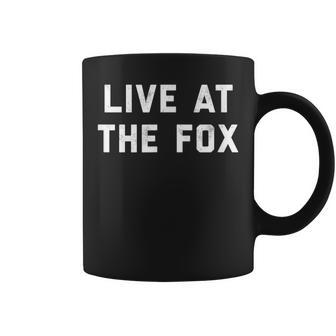Retro Distressed Live At The Fox Classic Rock Coffee Mug - Thegiftio UK