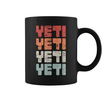 Retro Distressed Yeti Bigfoot Vintage Coffee Mug - Monsterry UK