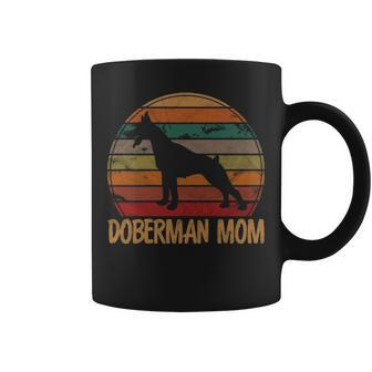 Retro Doberman Mom Dog Mother Pet Pinschers Dobie Mama Coffee Mug | Mazezy