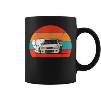 Retro Drifting Racecar Drift Car Coffee Mug - Monsterry DE