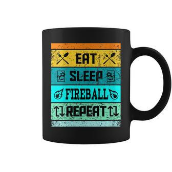Retro Eat Sleep Fireball Women Coffee Mug - Monsterry AU
