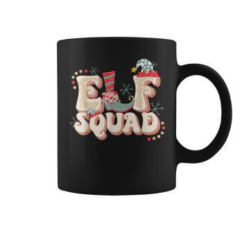 Retro Elf Squad Christmas Matching Family Christmas Coffee Mug - Seseable