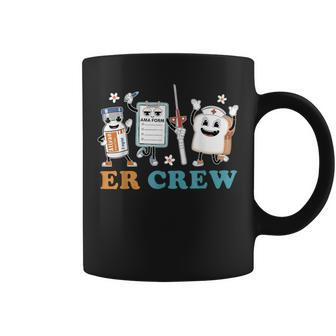 Retro Er Crew Emergency Room Er Ed Nurse Tech Coffee Mug - Seseable