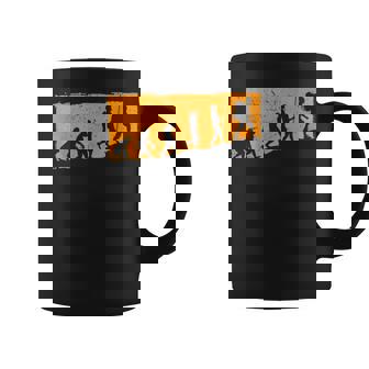 Retro Evolution Hiking Hiker Trekking Mountains Hike Coffee Mug - Thegiftio