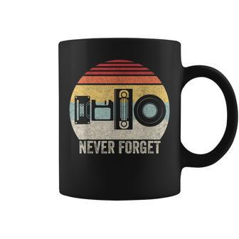Retro Never Forget Sarcastic Humor Music Vintage Coffee Mug - Monsterry UK