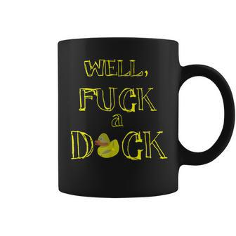 Retro Fuck A Duck Sarcasm Adult T Coffee Mug - Monsterry DE