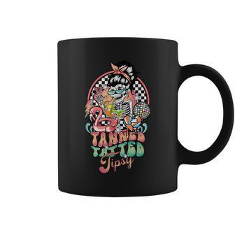 Retro Tanned Tatted And Tipsy Skeleton Summer Vacation Coffee Mug - Monsterry CA