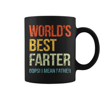 Retro Worlds Best Farter Ever Oops I Meant Father Day Coffee Mug - Monsterry DE