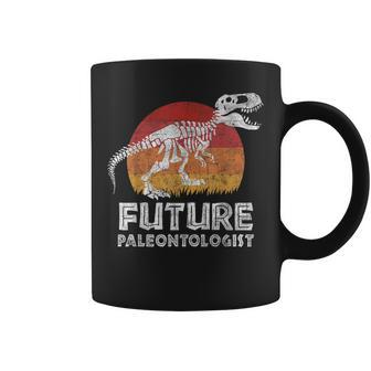 Retro Future Paleontologist T-Rex Dinosaur Fossil Boys Girls Coffee Mug - Seseable