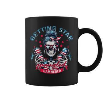 Retro Getting Star Spangled Hammered America 4Th Of July Coffee Mug - Monsterry DE