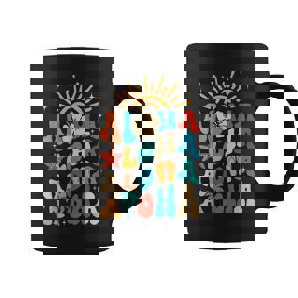 Retro Groovy Aloha Sunshine Tropical Summer Beach Vacation Coffee Mug - Seseable