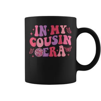 Retro Groovy In My Cousin Era Cool Cousin Toddler Kid Coffee Mug - Monsterry DE