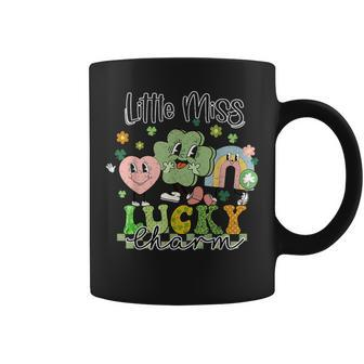 Retro Groovy Little Miss Lucky Charm St Patrick's Day Coffee Mug - Thegiftio UK