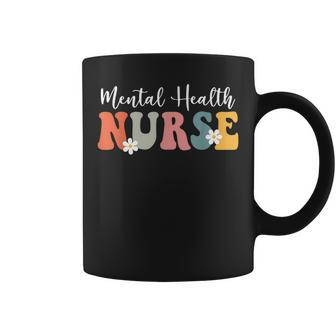 Retro Groovy Mental Health Nurse Psych Nurse For Men Coffee Mug - Monsterry CA