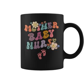 Retro Groovy Mother Baby Nurse Womens Coffee Mug - Monsterry AU