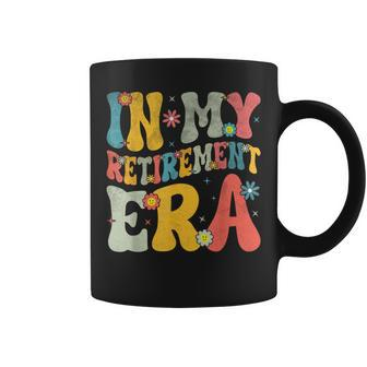 Retro Groovy In My Retirement Era Teacher 2024 Retired Coffee Mug | Mazezy UK