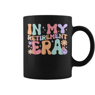 Retro Groovy In My Retirement Era Teacher Retired 2024 Coffee Mug - Seseable