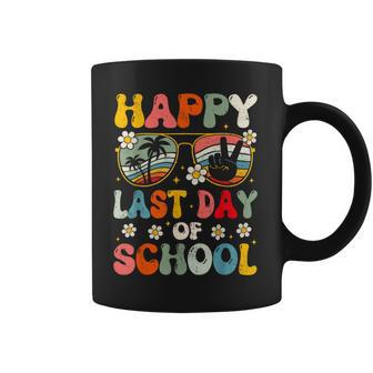 Retro Happy Last Day Of School Teacher Student Hello Summer Coffee Mug | Mazezy CA