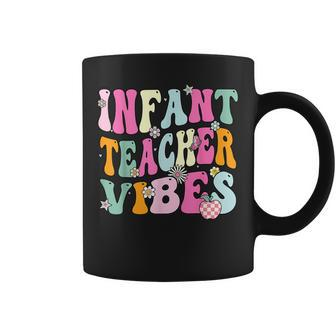 Retro Infant Teacher Vibes Daycare Teacher Coffee Mug - Thegiftio UK