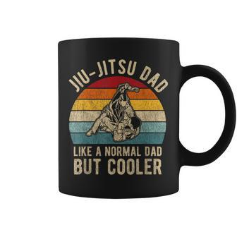 Retro Jiu-Jitsu Dad Bjj Father Vintage Coffee Mug - Monsterry DE