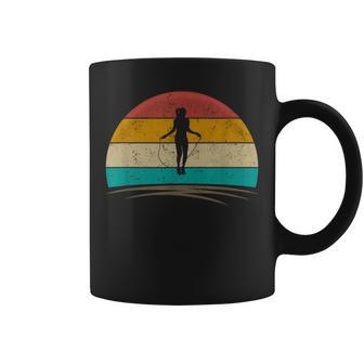 Retro Jump Rope Fitness Exercise Jumping Skipping Rope Coffee Mug - Monsterry