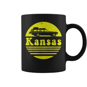 Retro Kansas Vintage Vacation Coffee Mug - Monsterry