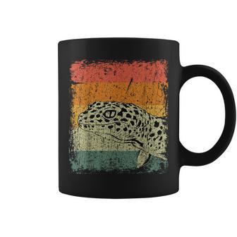 Retro Lizard Reptile Vintage Leopard Gecko Coffee Mug - Monsterry CA