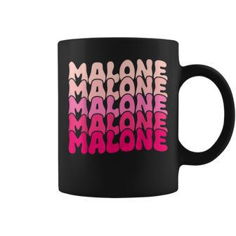 Retro Malone Girl First Name Boy Personalized Groovy 80'S Coffee Mug - Thegiftio UK