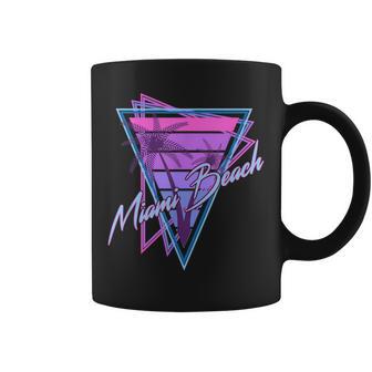 Retro Miami Beach Vintage 80S Beach Souvenir Coffee Mug - Monsterry UK