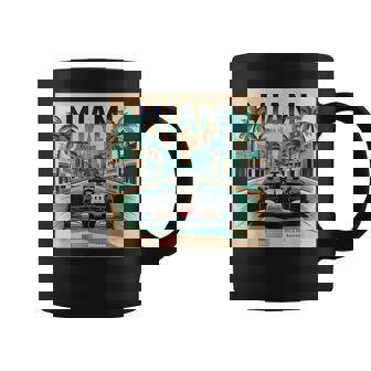 Retro Miami Racing Car Formula Racing Coffee Mug | Mazezy