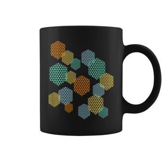 Retro Mid Century Modern Hexagon Pattern Coffee Mug - Monsterry