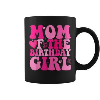 Retro Mom Of The Birthday Family Matching Girls Mama Coffee Mug - Seseable