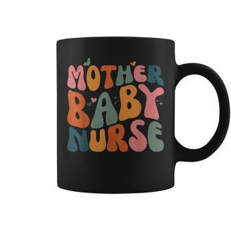 Retro Mother Baby Nurse Ob L&D Nurse Mother Baby Rn Womens Coffee Mug - Monsterry AU