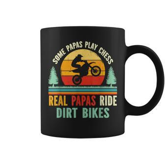 Retro Mx Motocross Papa Bike Supermoto Dirt Biking Dad Coffee Mug - Monsterry CA