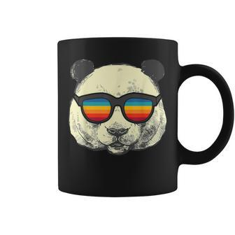 Retro Panda With Sunglasses Coffee Mug - Monsterry CA