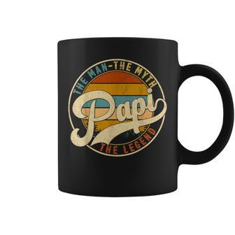 Retro Papi The Man The Myth The Legend Father's Day Coffee Mug | Mazezy