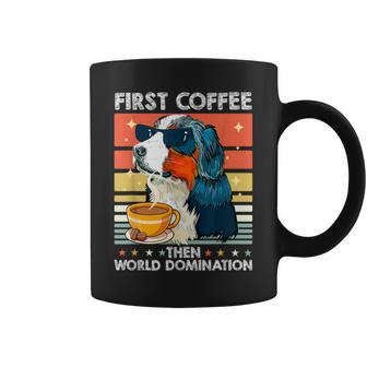 Retro Pet Sunglasses Coffee Vintage Bernese Mountain Dog Coffee Mug - Monsterry CA