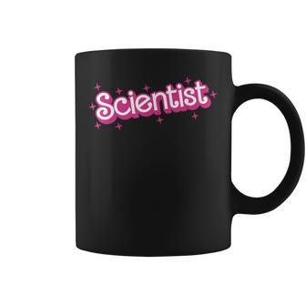 Retro Pink Scientist Science Teacher Back To School Coffee Mug | Mazezy